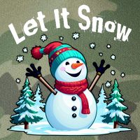 Let It Snow Snowman Legacy Tie Dye Trucker Hat
