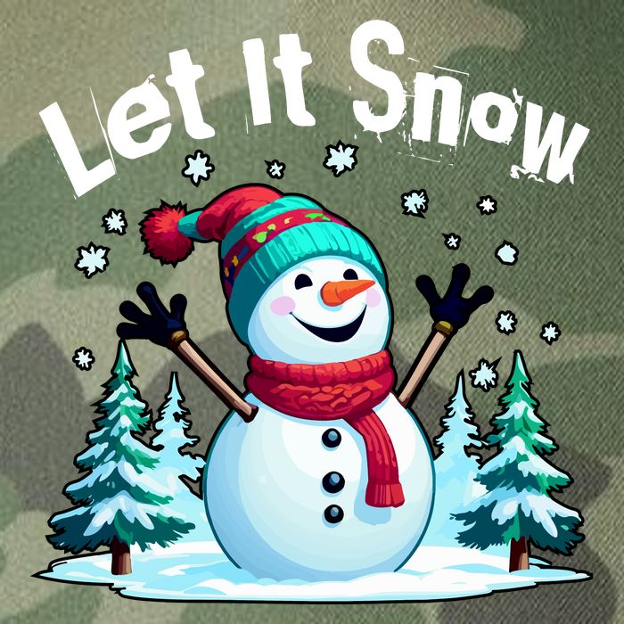 Let It Snow Snowman Legacy Tie Dye Trucker Hat