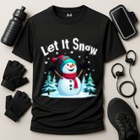 Let It Snow Snowman Performance Shirt