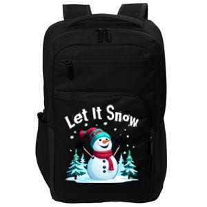 Let It Snow Snowman Impact Tech Backpack