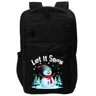 Let It Snow Snowman Impact Tech Backpack