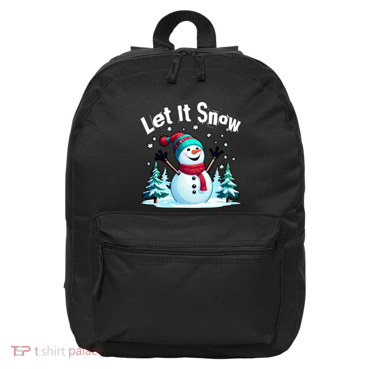Let It Snow Snowman 16 in Basic Backpack
