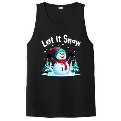 Let It Snow Snowman PosiCharge Competitor Tank