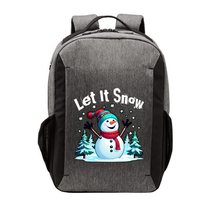Let It Snow Snowman Vector Backpack