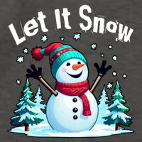 Let It Snow Snowman Vector Backpack
