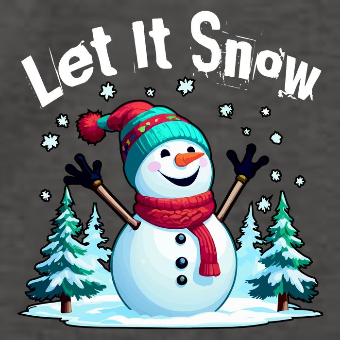 Let It Snow Snowman Vector Backpack