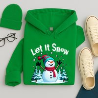 Let It Snow Snowman Hoodie