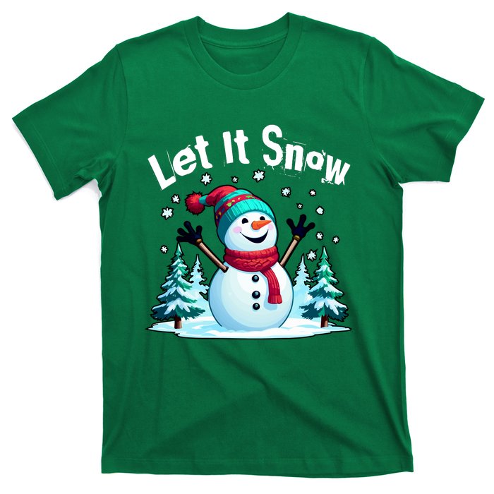 Let It Snow Snowman T-Shirt