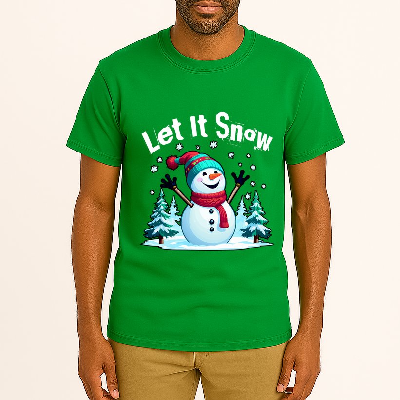 Let It Snow Snowman Tall T-Shirt