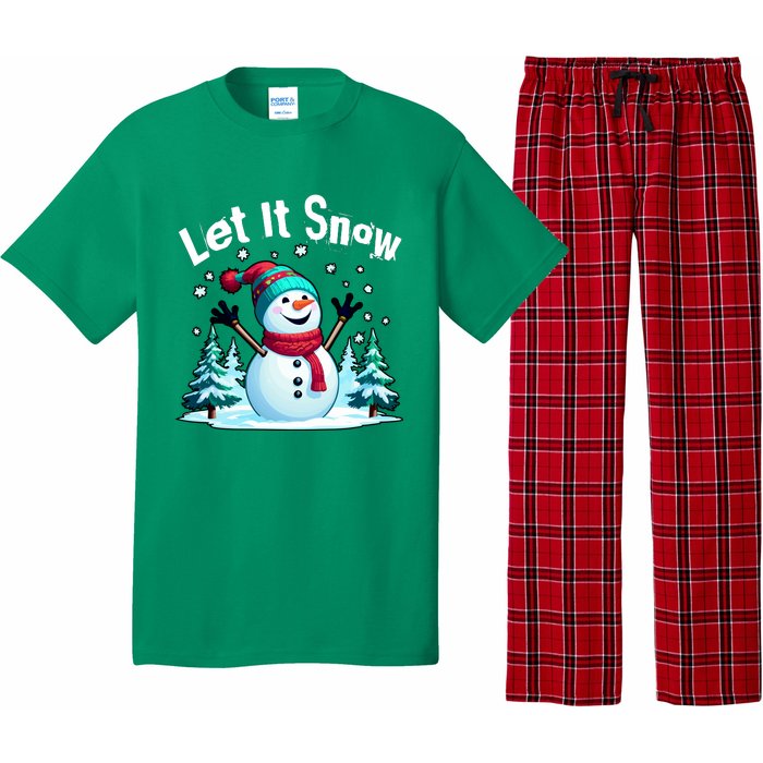 Let It Snow Snowman Pajama Set