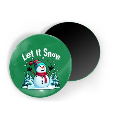 Let It Snow Snowman Magnet