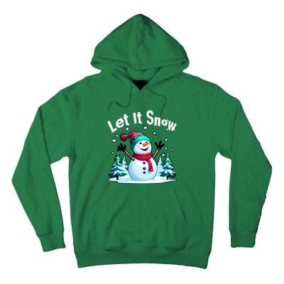 Let It Snow Snowman Tall Hoodie