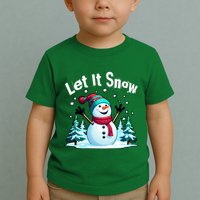 Let It Snow Snowman Toddler T-Shirt