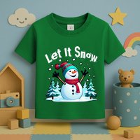Let It Snow Snowman Toddler T-Shirt