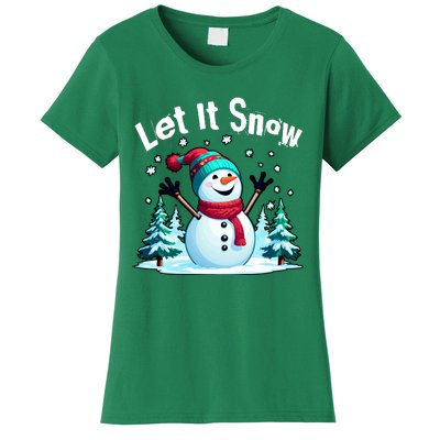 Let It Snow Snowman Women's T-Shirt