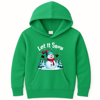Let It Snow Snowman Kids Hoodie