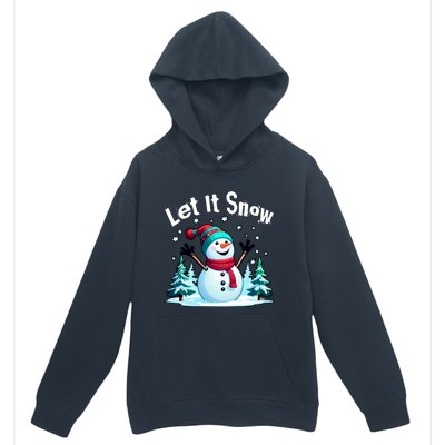 Let It Snow Snowman Urban Pullover Hoodie