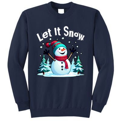 Let It Snow Snowman Tall Sweatshirt