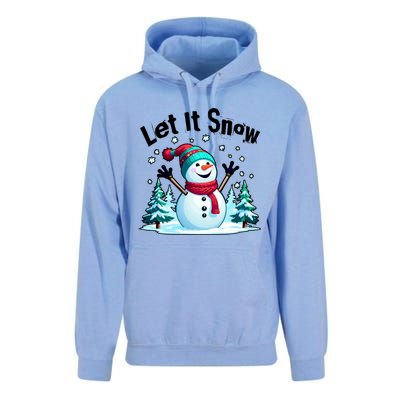 Let It Snow Snowman Unisex Surf Hoodie