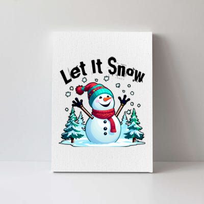 Let It Snow Snowman Canvas