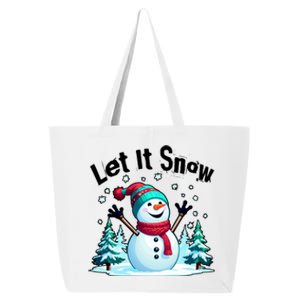 Let It Snow Snowman 25L Jumbo Tote