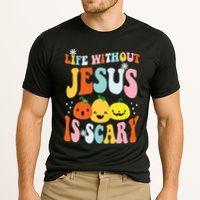 Life Is Scary Without Jesus Christian Faith Halloween Cooling Performance Crew T-Shirt