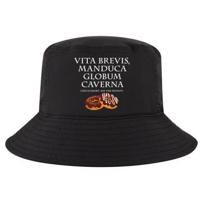 Life Is Short, Eat The Donut Latin Language Cool Comfort Performance Bucket Hat