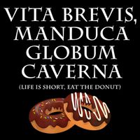 Life Is Short, Eat The Donut Latin Language 16 in Basic Backpack