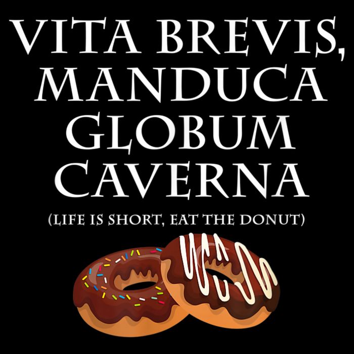 Life Is Short, Eat The Donut Latin Language 16 in Basic Backpack