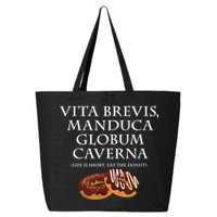 Life Is Short, Eat The Donut Latin Language 25L Jumbo Tote