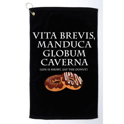 Life Is Short, Eat The Donut Latin Language Golf Towel