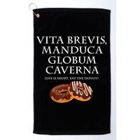 Life Is Short, Eat The Donut Latin Language Golf Towel