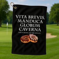 Life Is Short, Eat The Donut Latin Language Golf Towel