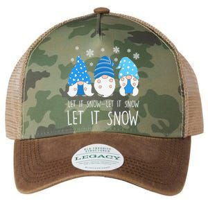 Let It Snow Gnomes Winter Holiday Cute Legacy Tie Dye Trucker Hat