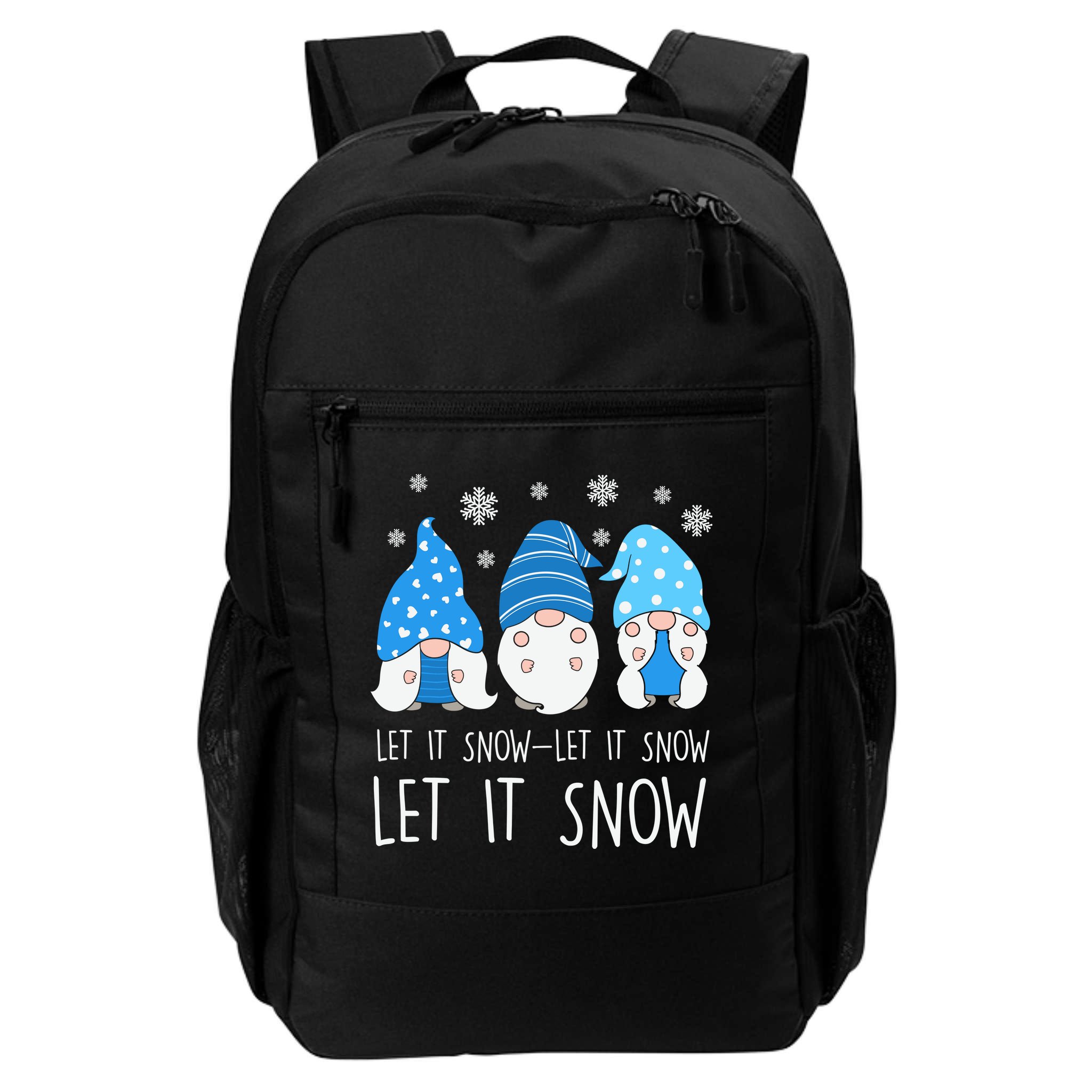 Let It Snow Gnomes Winter Holiday Cute Backpack