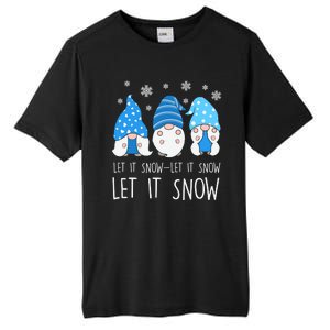 Let It Snow Gnomes Winter Holiday Cute Tall Fusion ChromaSoft Performance T-Shirt