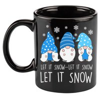 Let It Snow Gnomes Winter Holiday Cute 11oz C Handle Ceramic Mug