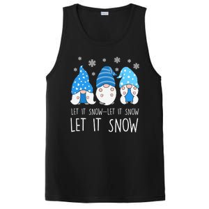 Let It Snow Gnomes Winter Holiday Cute PosiCharge Competitor Tank