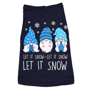 Let It Snow Gnomes Winter Holiday Cute Doggie Tank