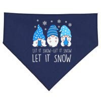 Let It Snow Gnomes Winter Holiday Cute USA-Made Doggie Bandana