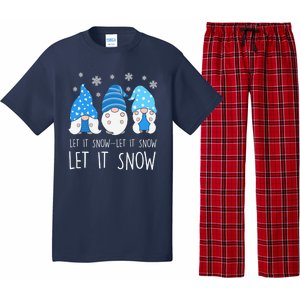 Let It Snow Gnomes Winter Holiday Cute Pajama Set