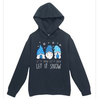 Let It Snow Gnomes Winter Holiday Cute Urban Pullover Hoodie