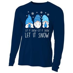 Let It Snow Gnomes Winter Holiday Cute Cooling Performance Long Sleeve Crew