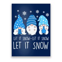 Let It Snow Gnomes Winter Holiday Cute Poster