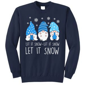 Let It Snow Gnomes Winter Holiday Cute Tall Sweatshirt