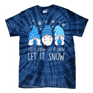 Let It Snow Gnomes Winter Holiday Cute Tie-Dye T-Shirt