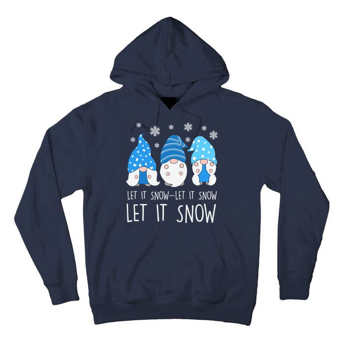 Let It Snow Gnomes Winter Holiday Cute Tall Hoodie