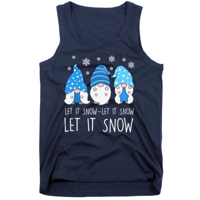 Let It Snow Gnomes Winter Holiday Cute Tank Top