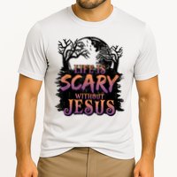 Life Is Scary Without Jesus Funny Halloween Christian Cooling Performance Crew T-Shirt