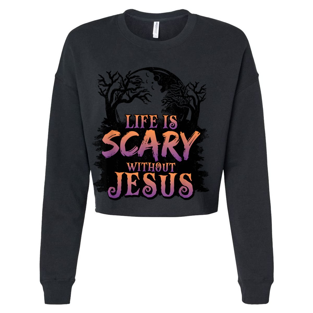 Life Is Scary Without Jesus Funny Halloween Christian T-Shirt